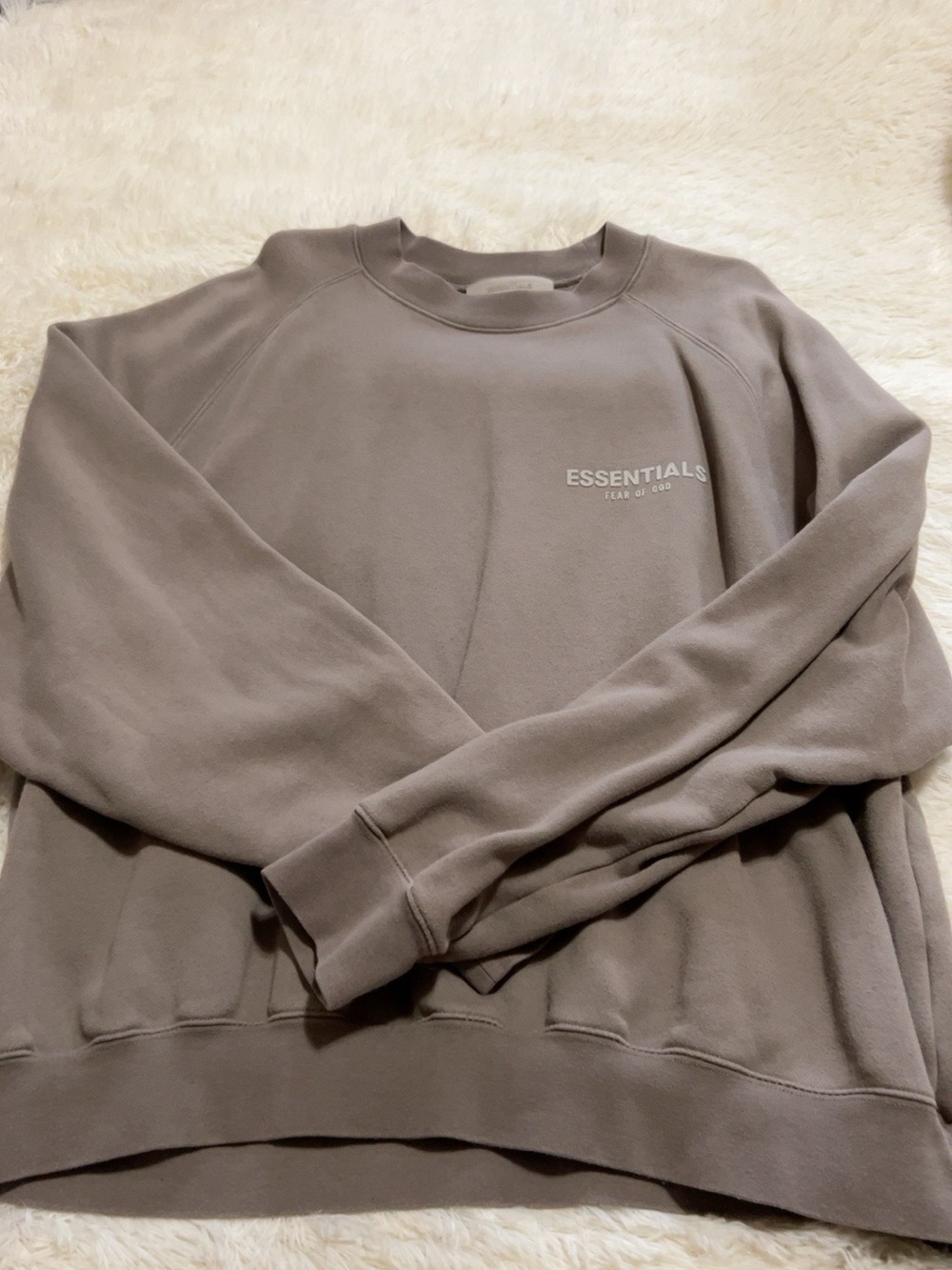 Fear of God Essentials Crewneck Sweatshirt in Taupe